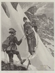Alpinismo nel Tirolo, girando un angolo